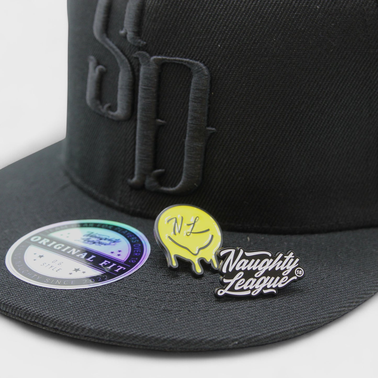 San Diego Shrimp Dicks Icon Logo Snapback Black/Black