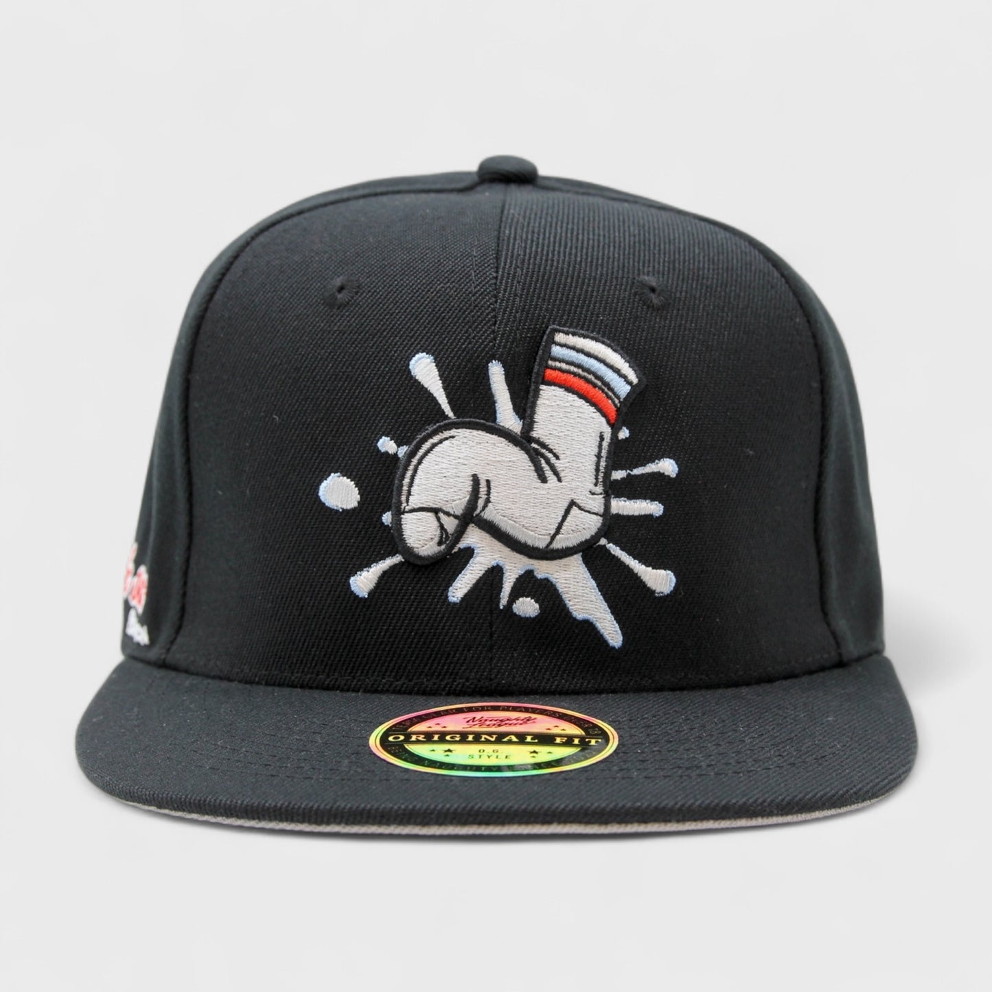 Boston Wank Sox Splash Logo Snapback Black