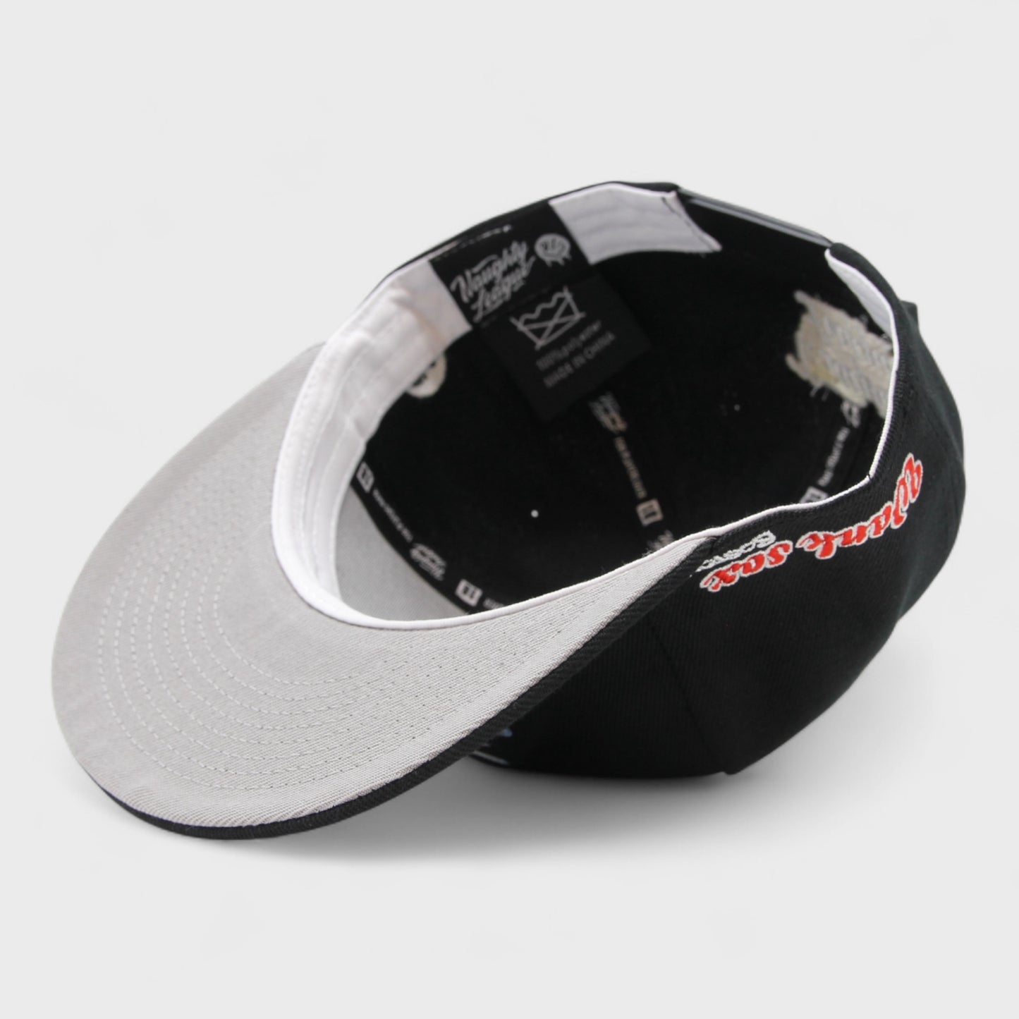 Boston Wank Sox Splash Logo Snapback Black