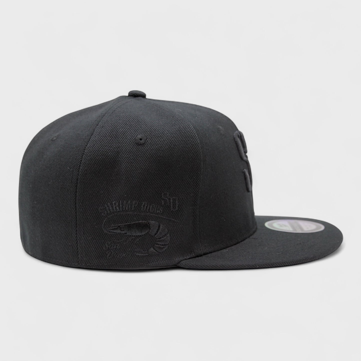 San Diego Shrimp Dicks Icon Logo Fitted Black/Black