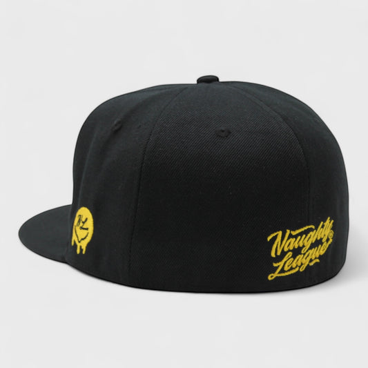 Texas Beaver Hunters Letter Logo Fitted Black/Yellow