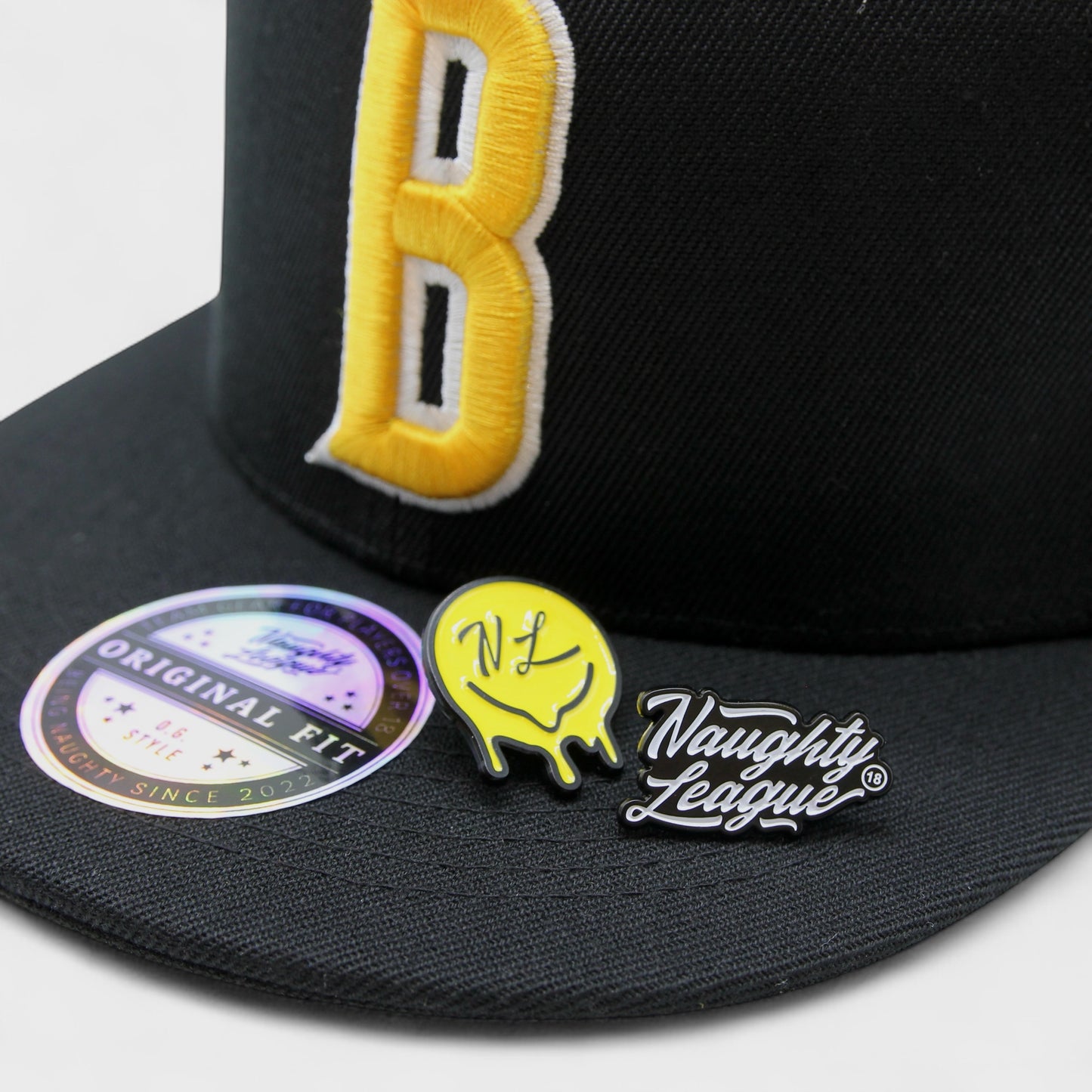 Texas Beaver Hunters Letter Logo Snapback Black/Yellow