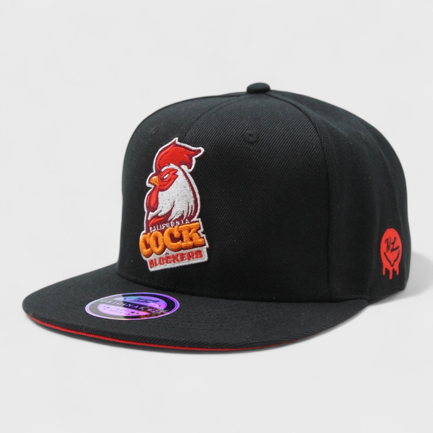California Cock Blockers Logo Fitted Black