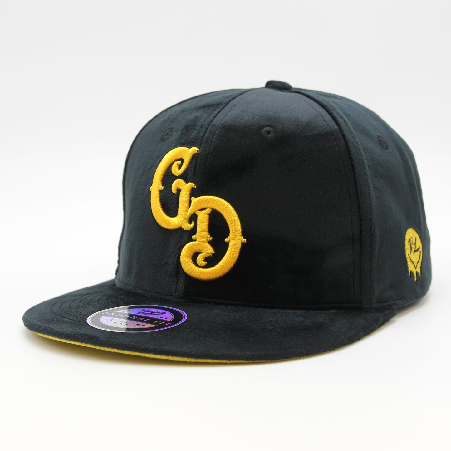 Naughty League Las Vegas Gold Diggers fitted velvet black/gold