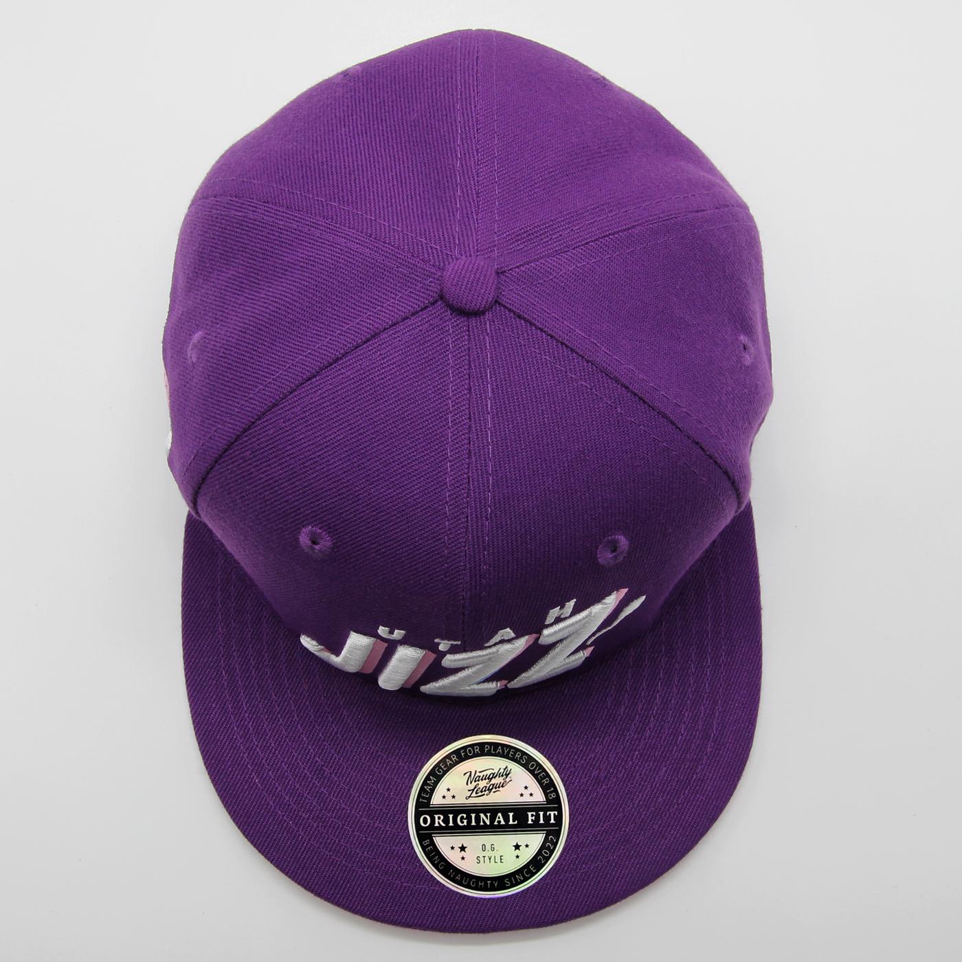 Utah Jizz Text Logo Snapback Purple