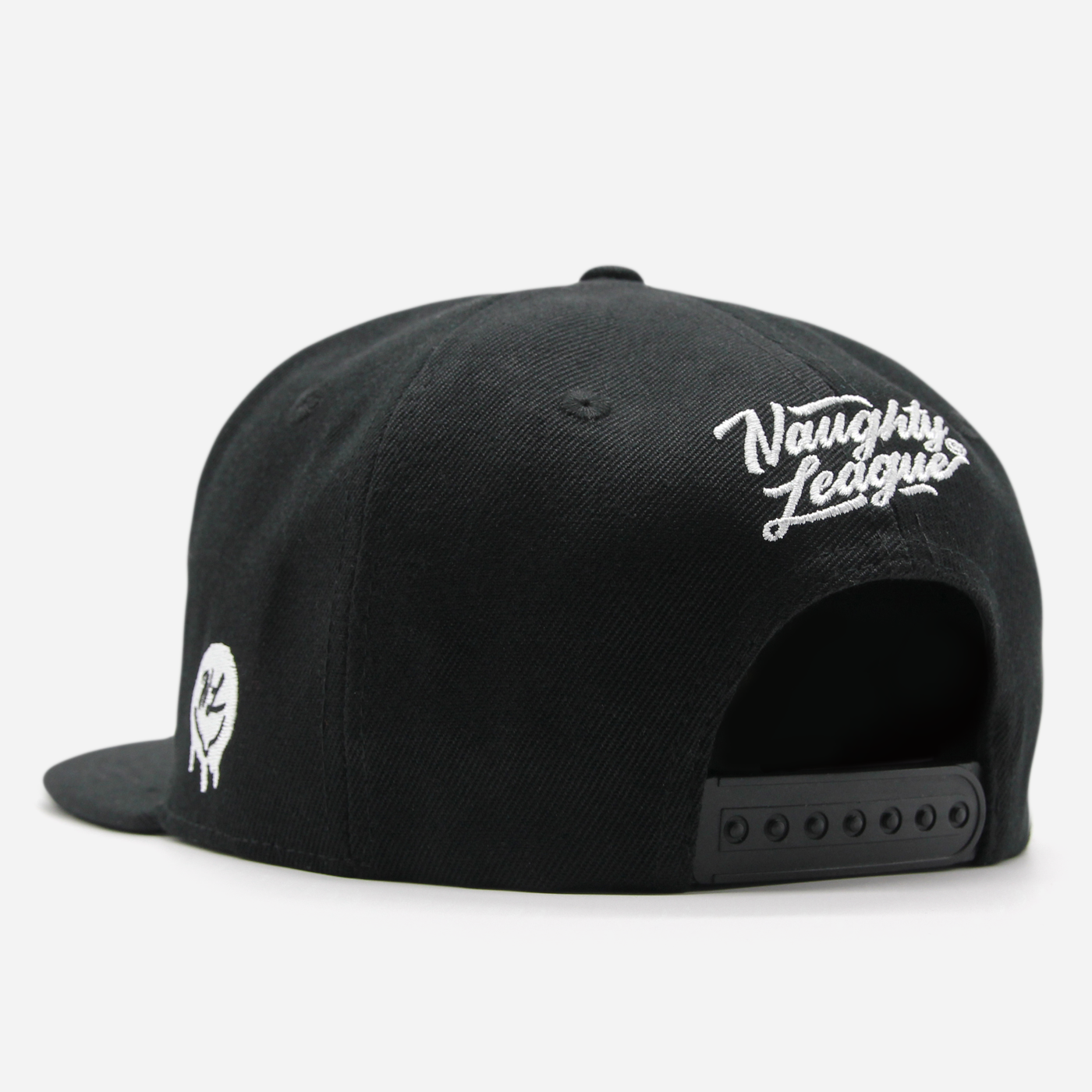 Branded Snapback Cap Black/White