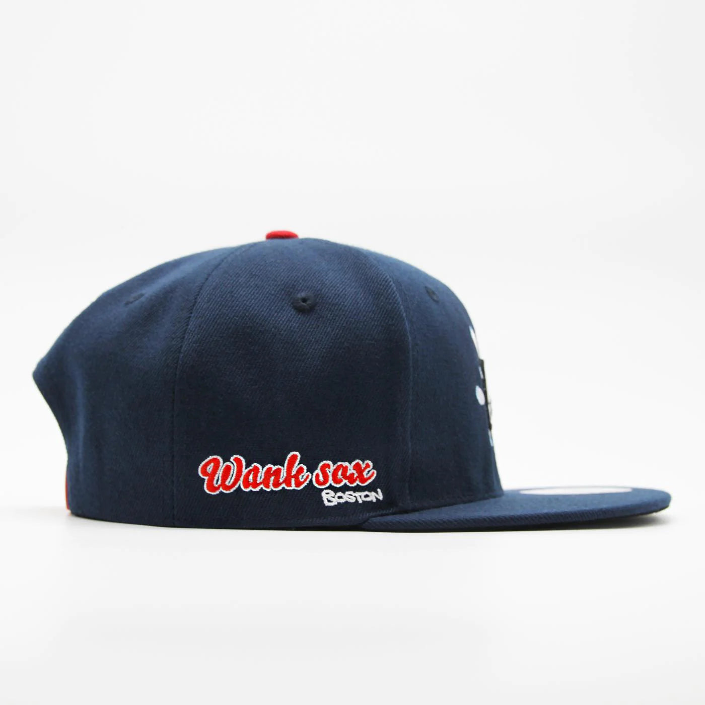 Boston Wank Sox Splash Logo Snapback Navy