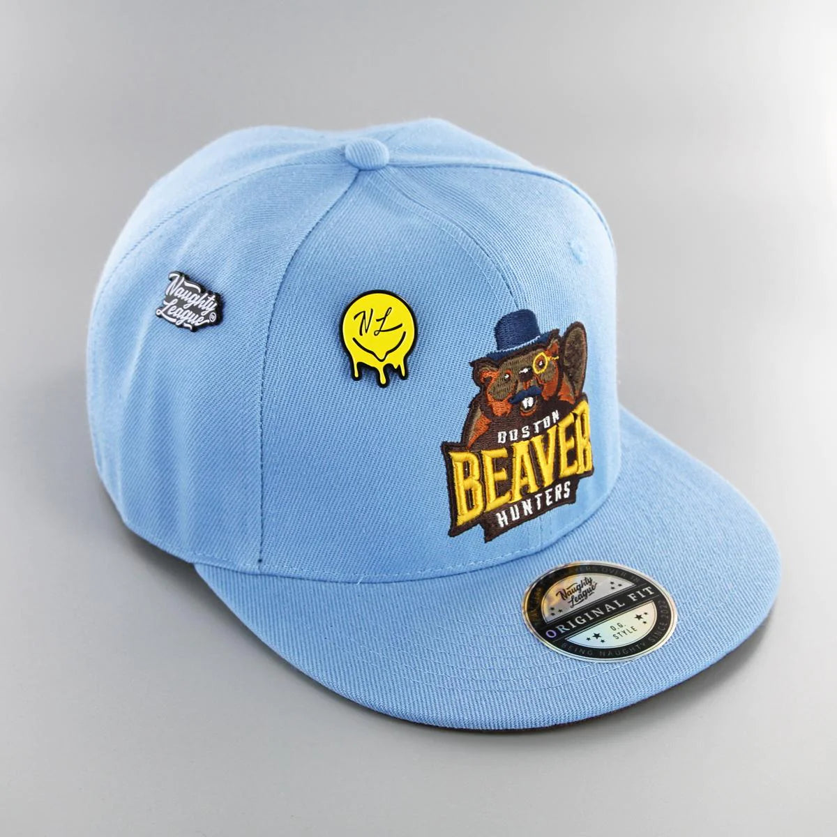 Boston Beaver Hunters Snapback Baby Blue