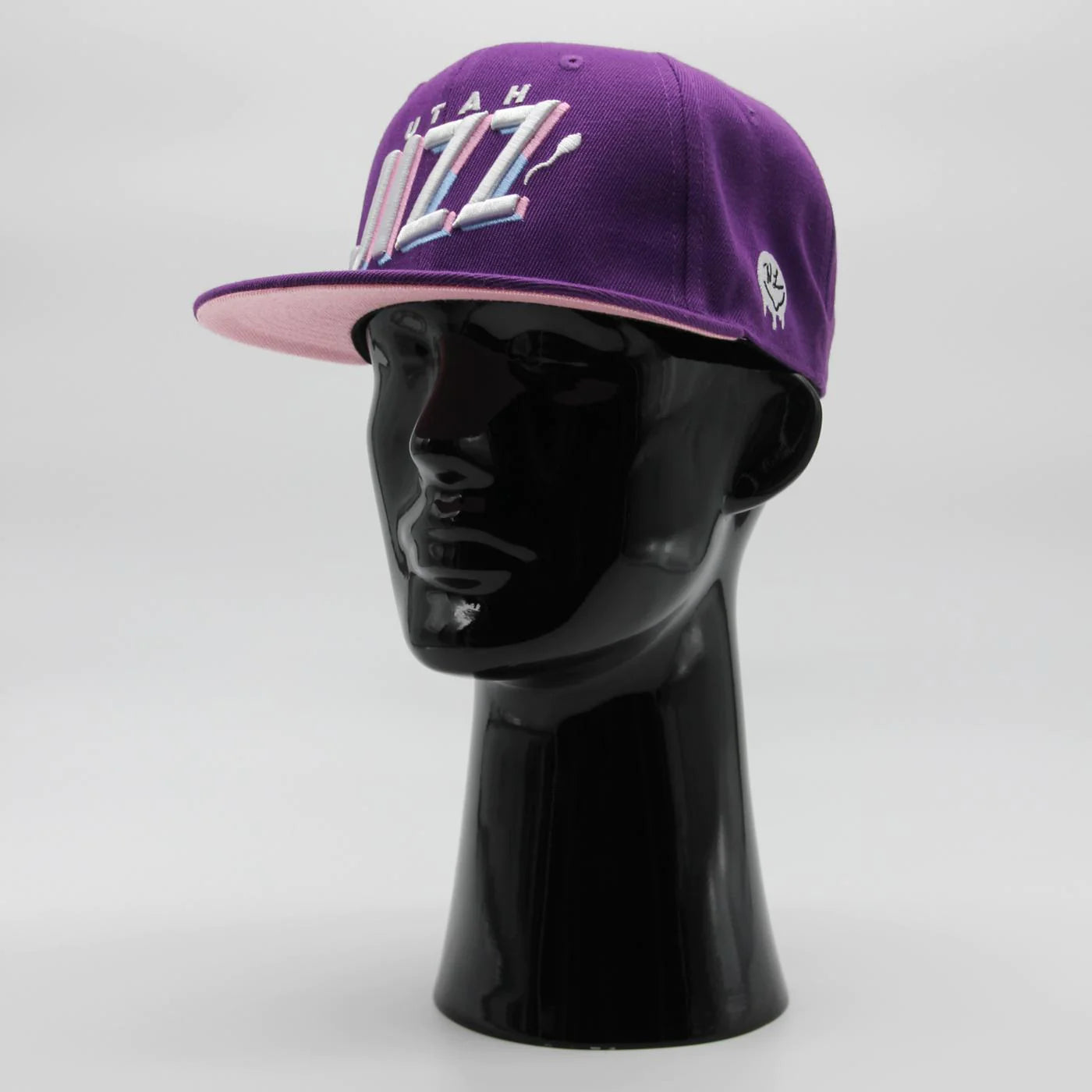 Utah Jizz Text Logo Snapback Purple