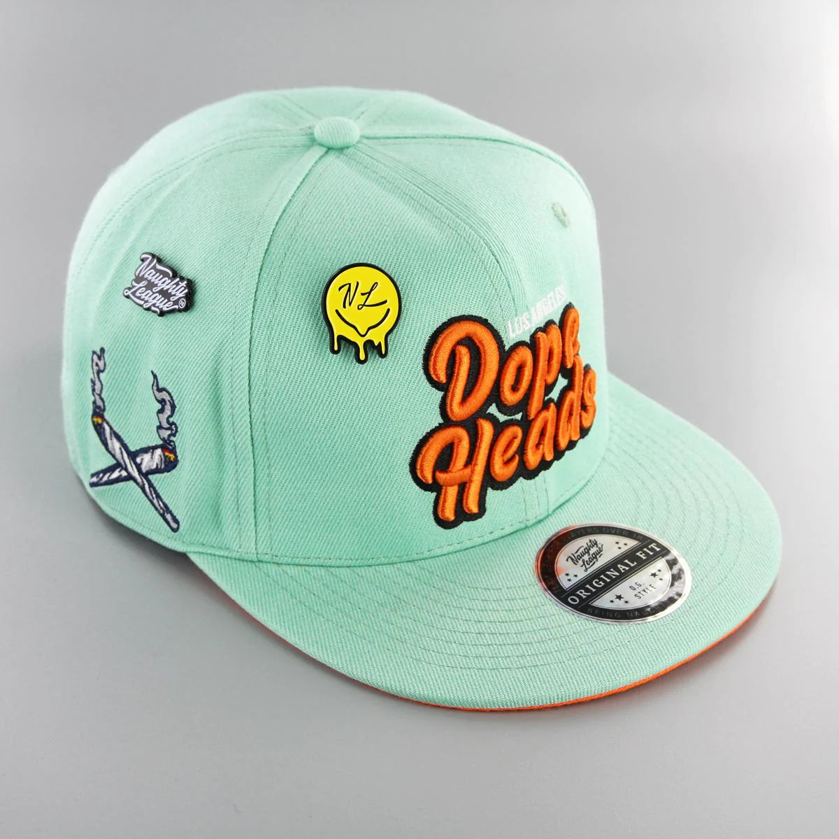 Los Angeles Dope Heads Fitted Aqua