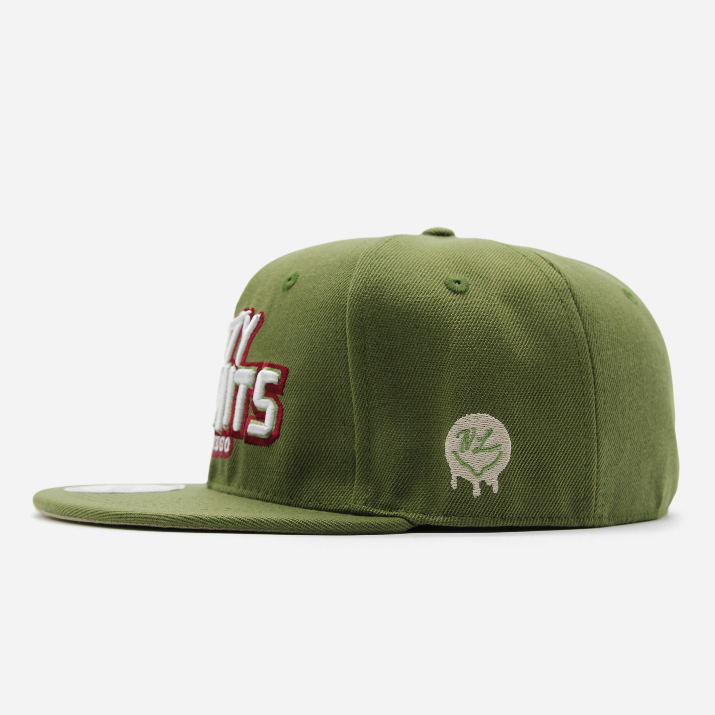 San Diego Dirty Kermits Text Logo fitted Olive