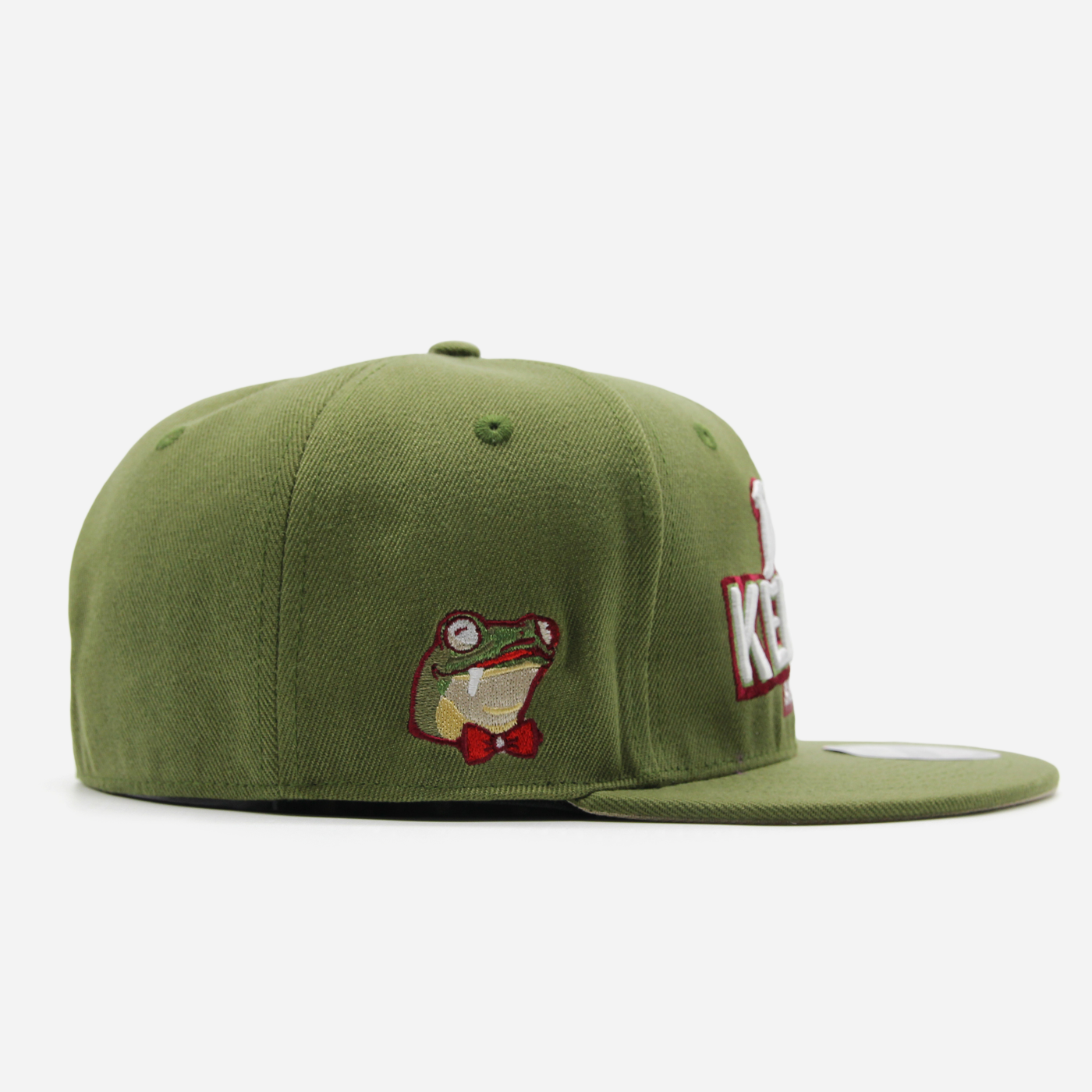 San Diego Dirty Kermits Text Logo fitted Olive