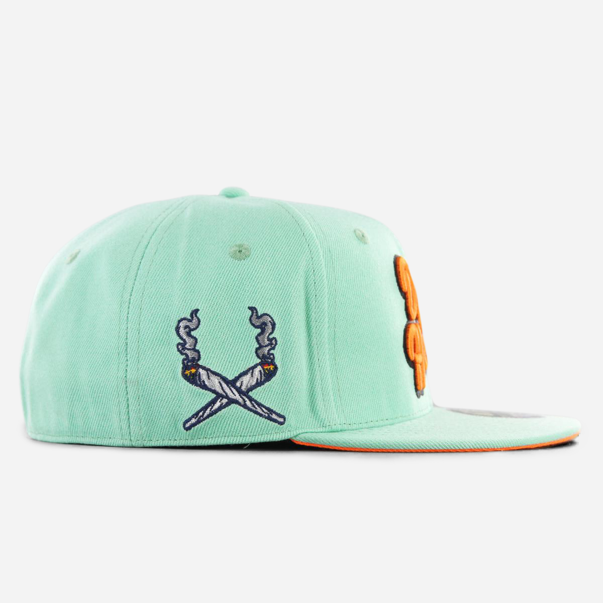 Los Angeles Dope Heads Fitted Aqua