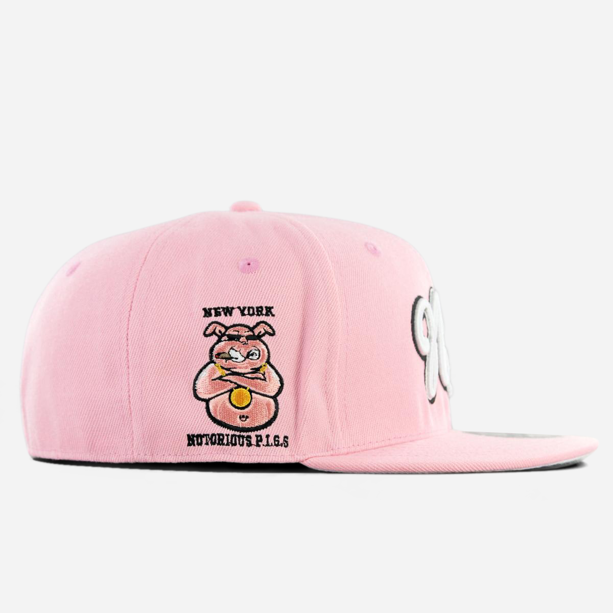 New York Notorious Pigs Fitted Baby Pink